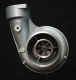 turbo charger on black background